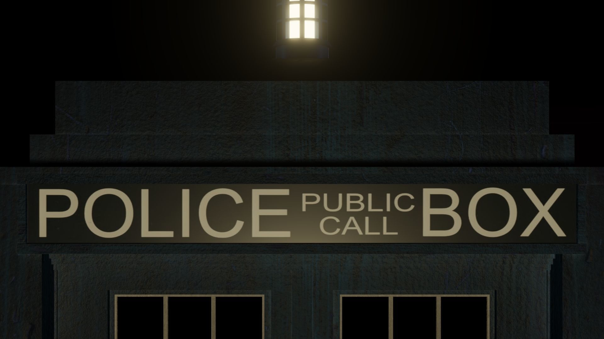 The TARDIS doctor who 3D model_4