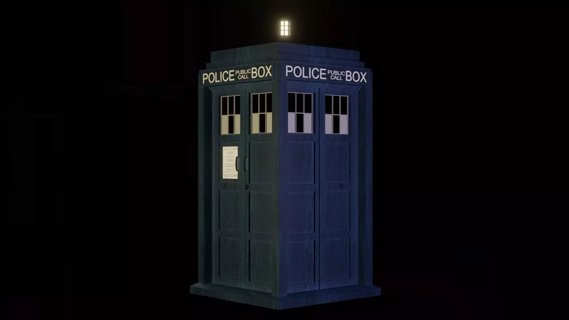 The TARDIS doctor who 3D model_0