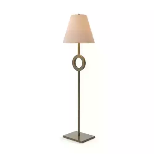 Lamp Tall With White Shade