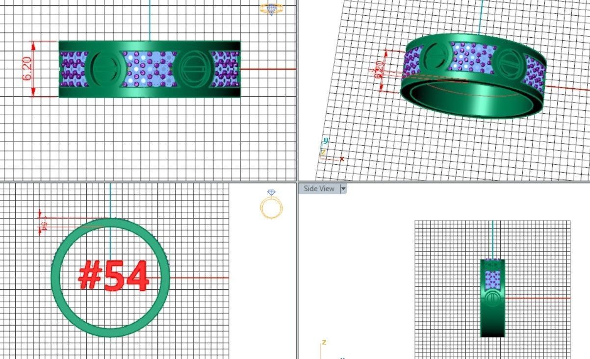 Ring same Cartear 3D print model_2
