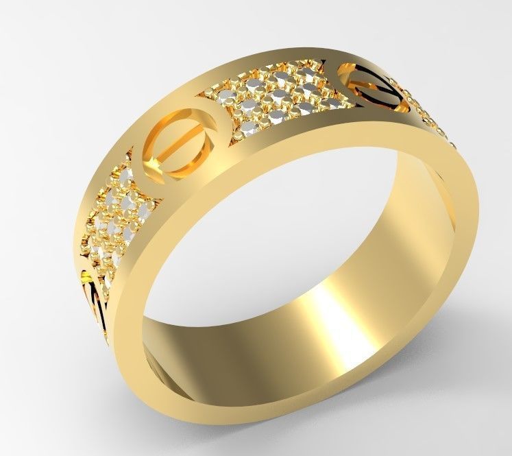 Ring same Cartear 3D print model_1