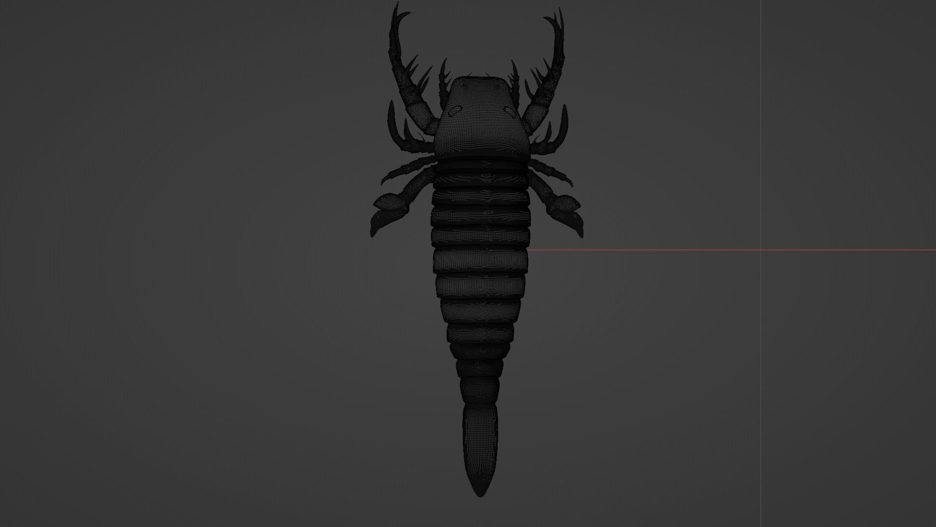 Pentecopterus scorpion Free low-poly 3D model_6