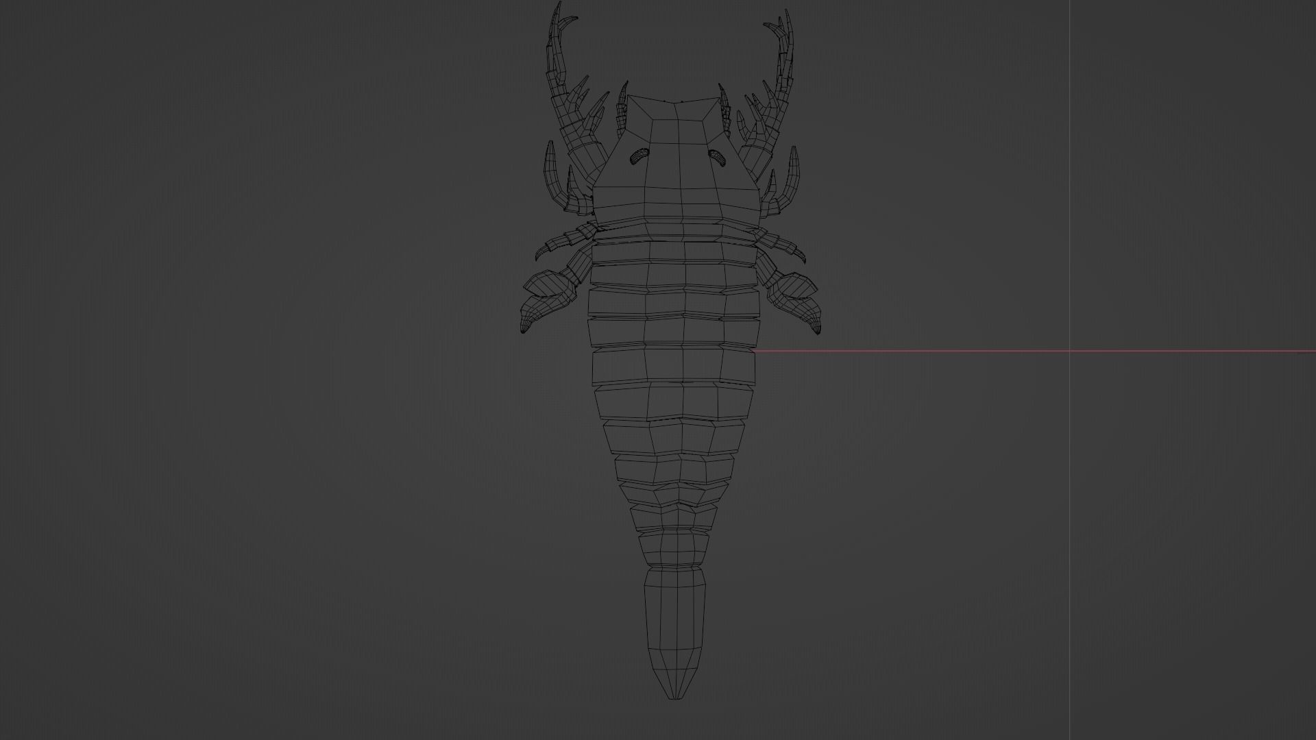 Pentecopterus scorpion Free low-poly 3D model_5
