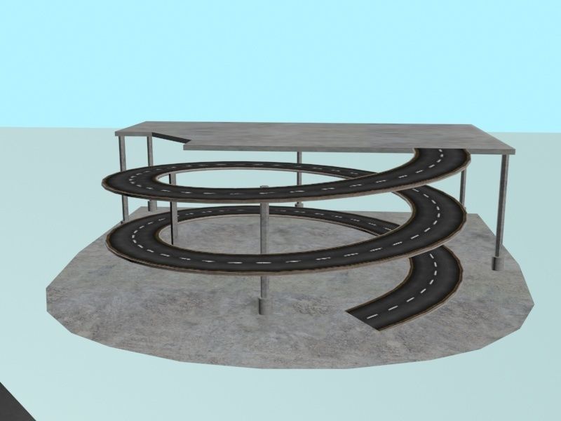 Low Poly Road Ramps And Elements 3D Model 2025 Low-poly 3D model_7