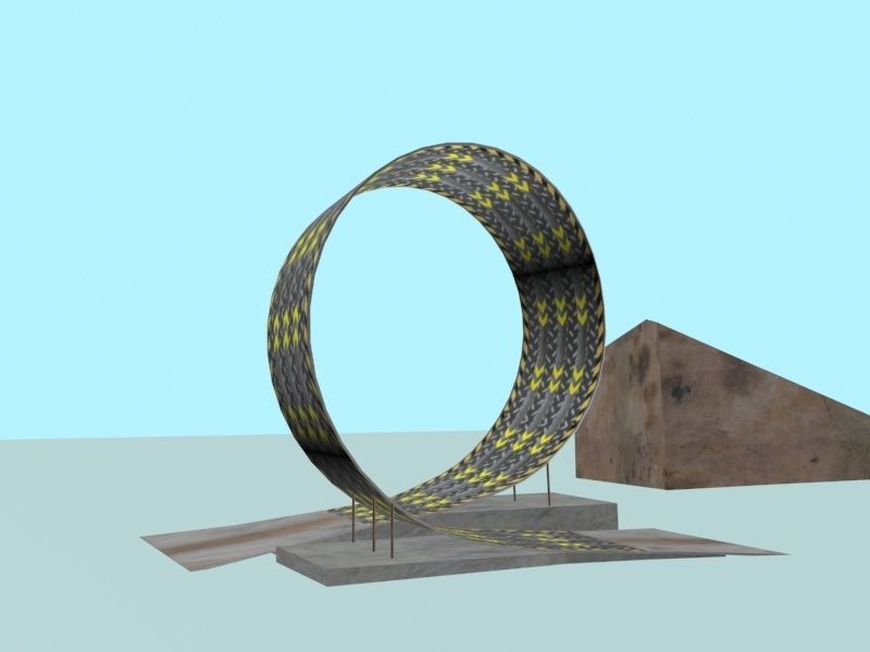 Low Poly Road Ramps And Elements 3D Model 2025 Low-poly 3D model_8