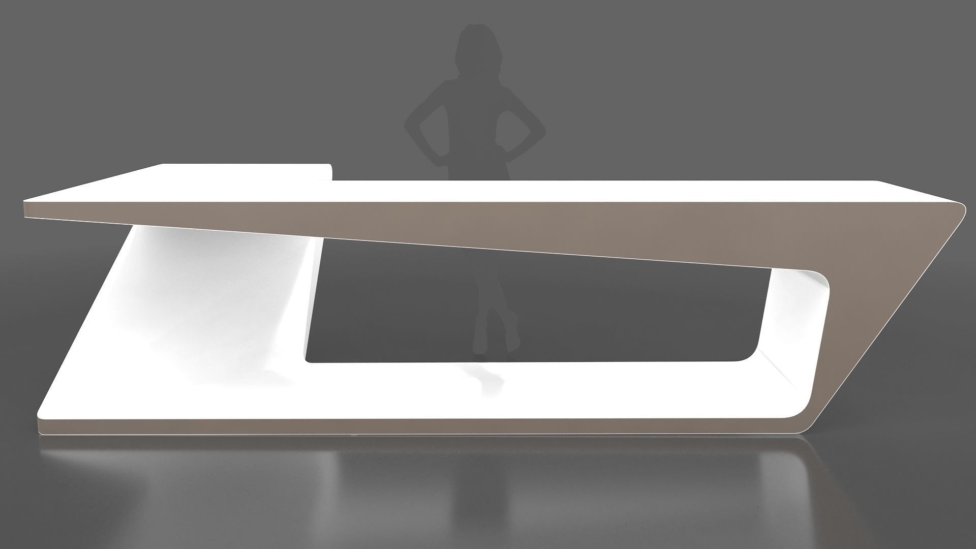 Studio Desk 3D model_2