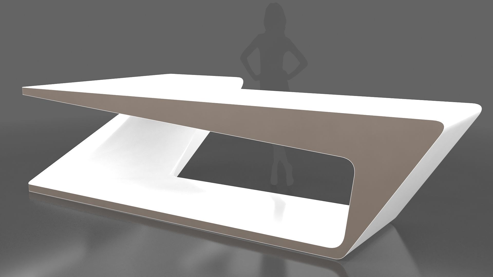 Studio Desk 3D model_1