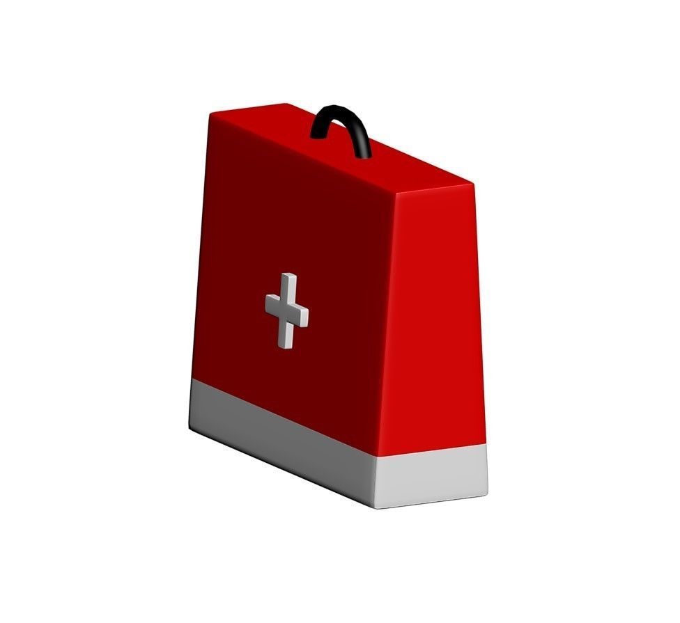 Toony First Aid Kit Bag 3D model_3