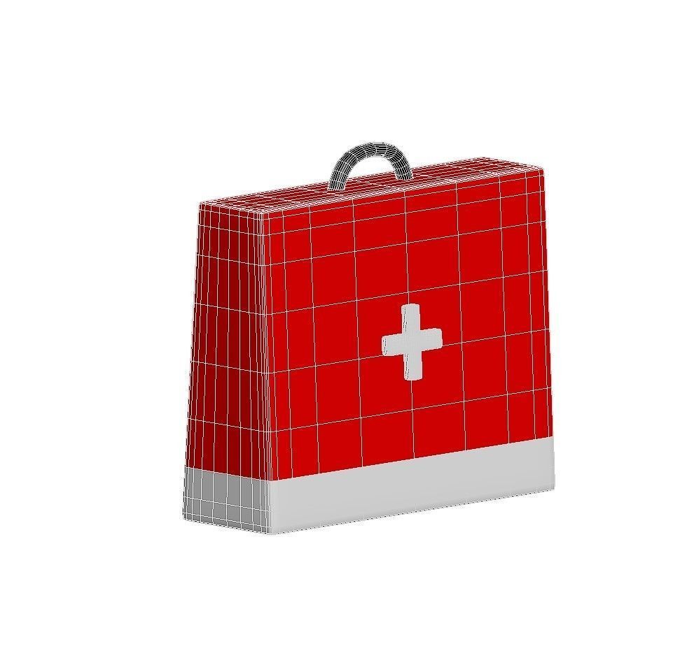 Toony First Aid Kit Bag 3D model_9