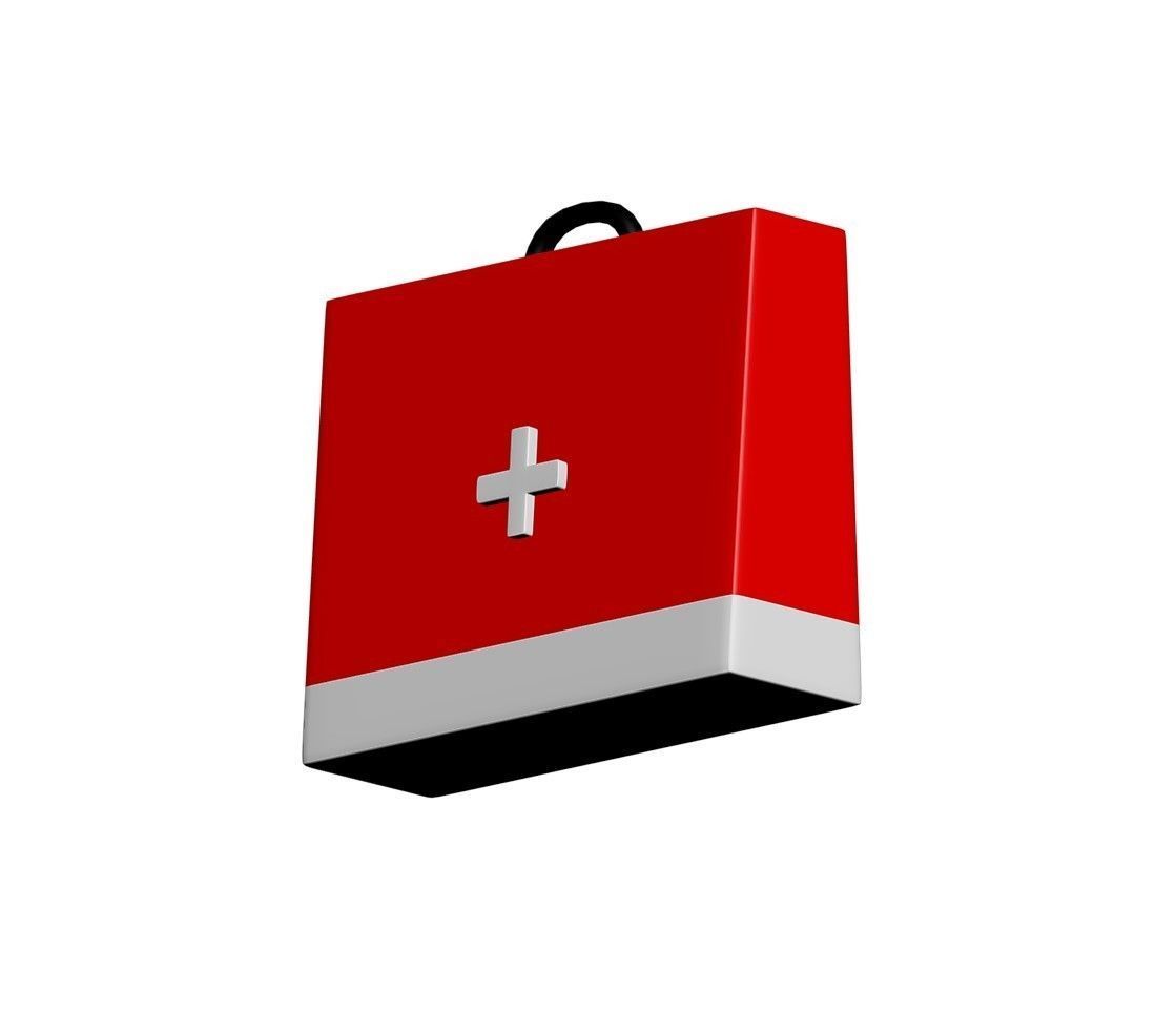 Toony First Aid Kit Bag 3D model_2