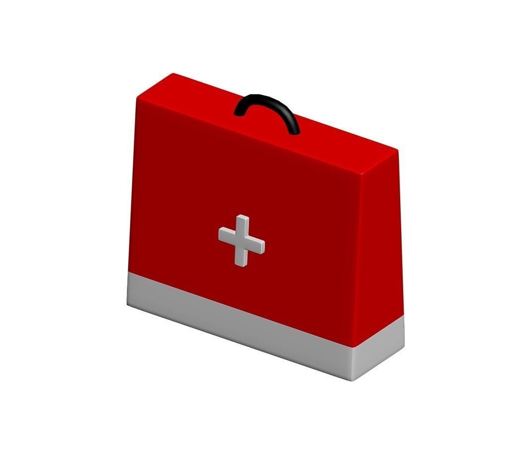 Toony First Aid Kit Bag 3D model_8