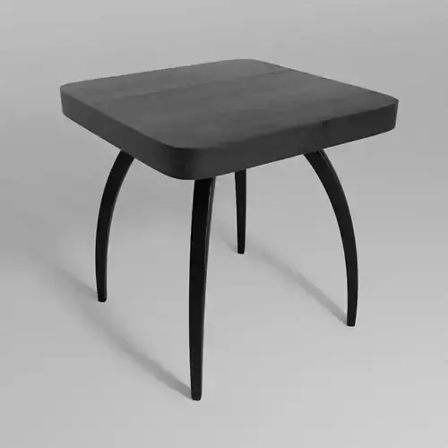 Black wooden coffee table