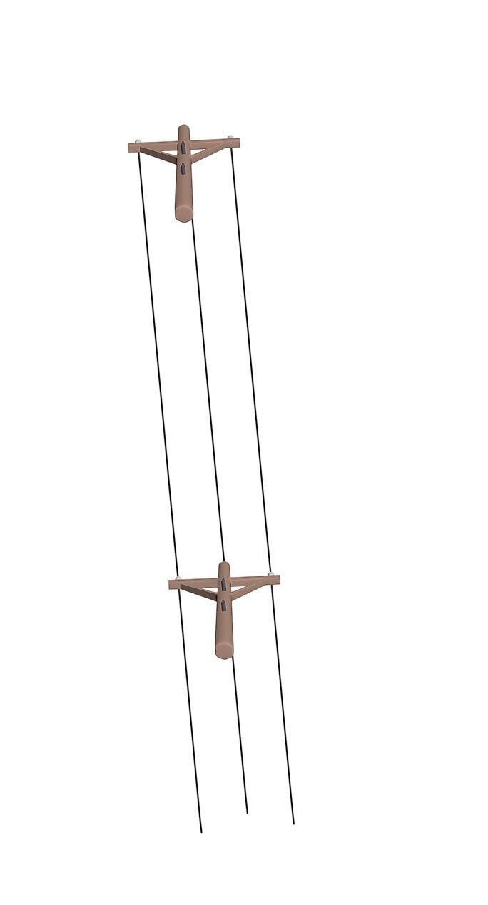Toony Telephone Pole with Electric Wire 3D model_8