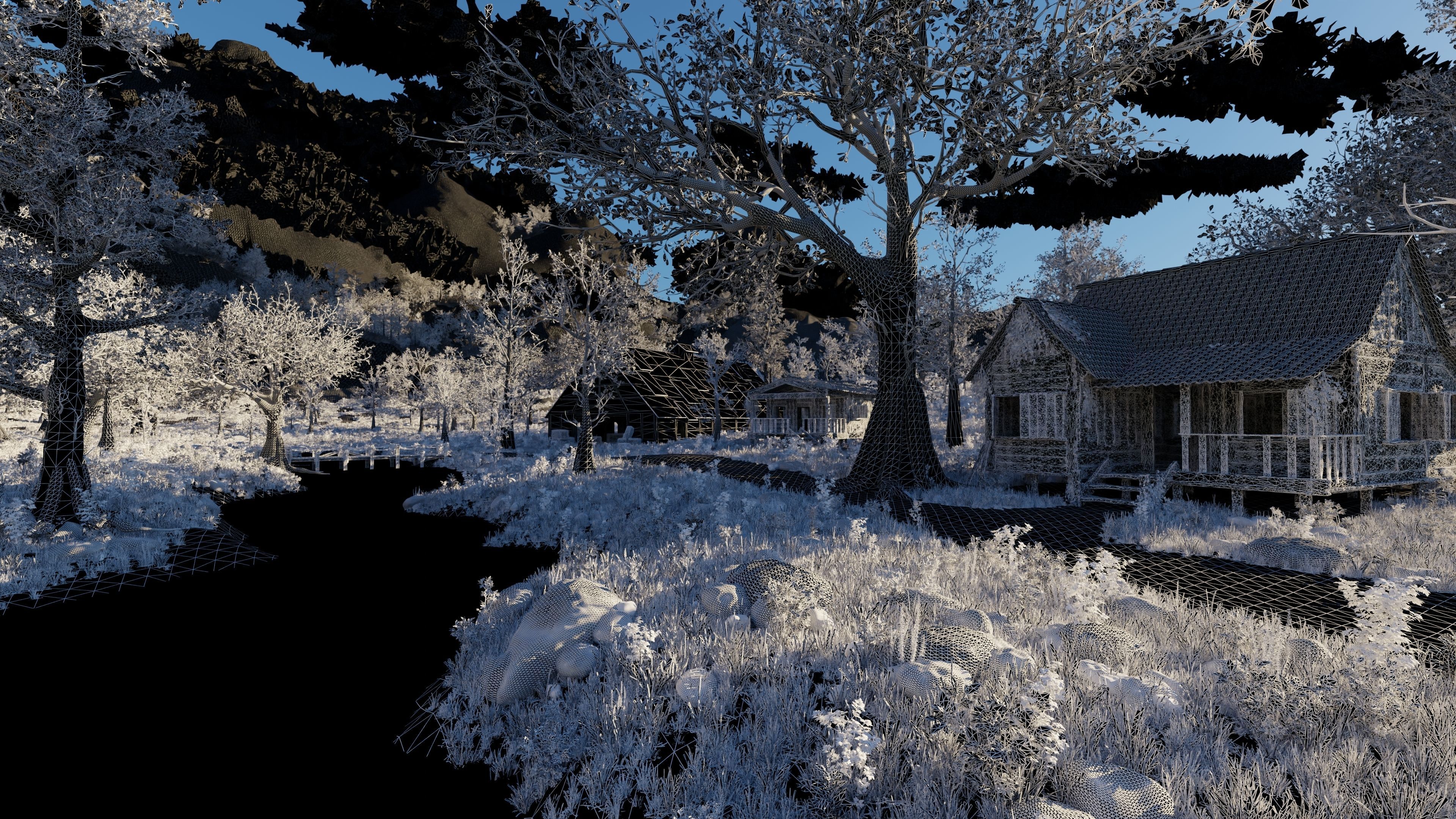 Medieval Pathway Scene 3D model_17