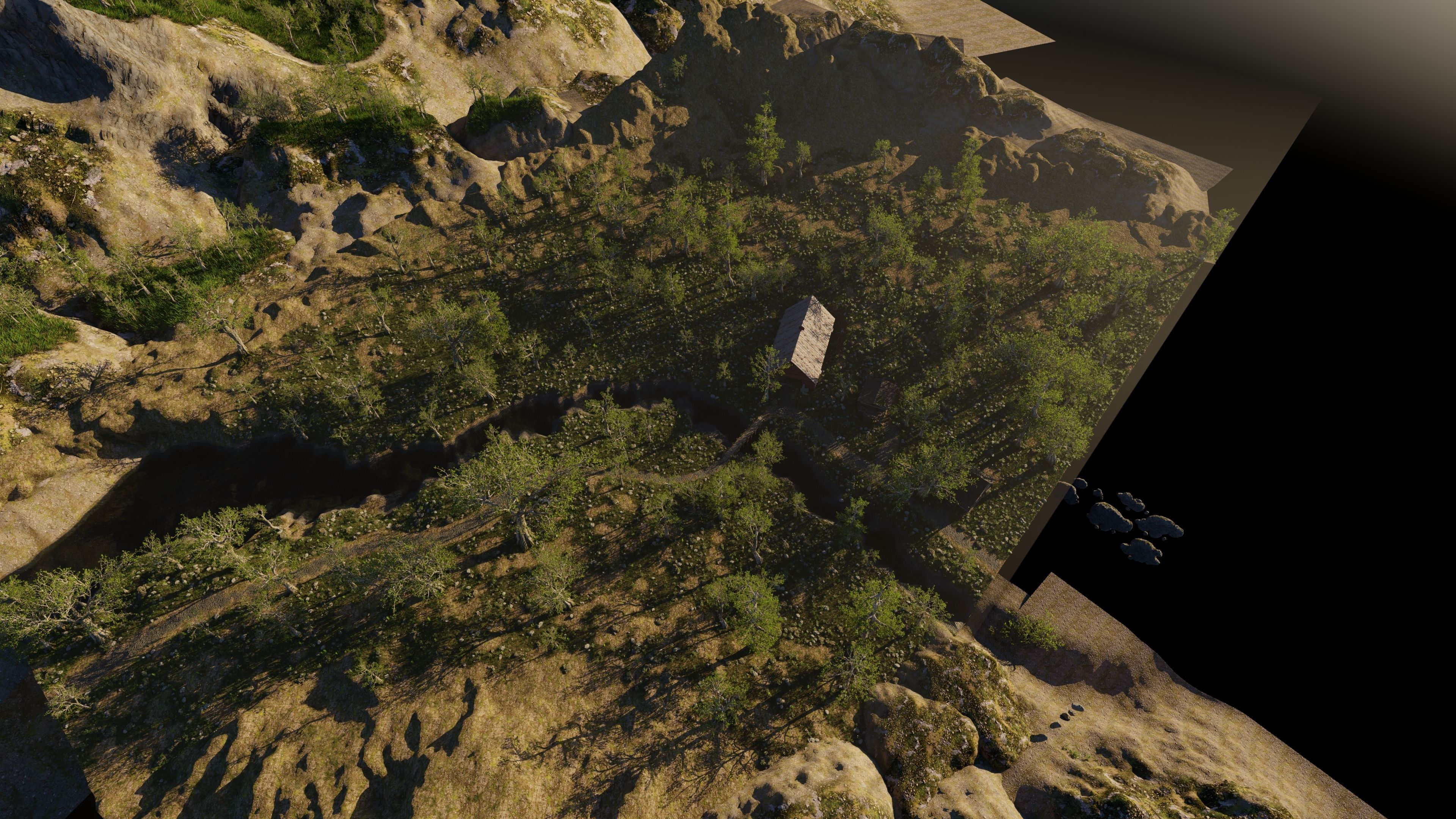 Medieval Pathway Scene 3D model_15
