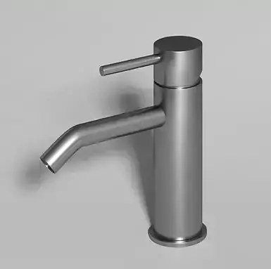 Faucet bathroom in stainless steel