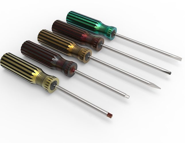 Screwdriver Set 3D model