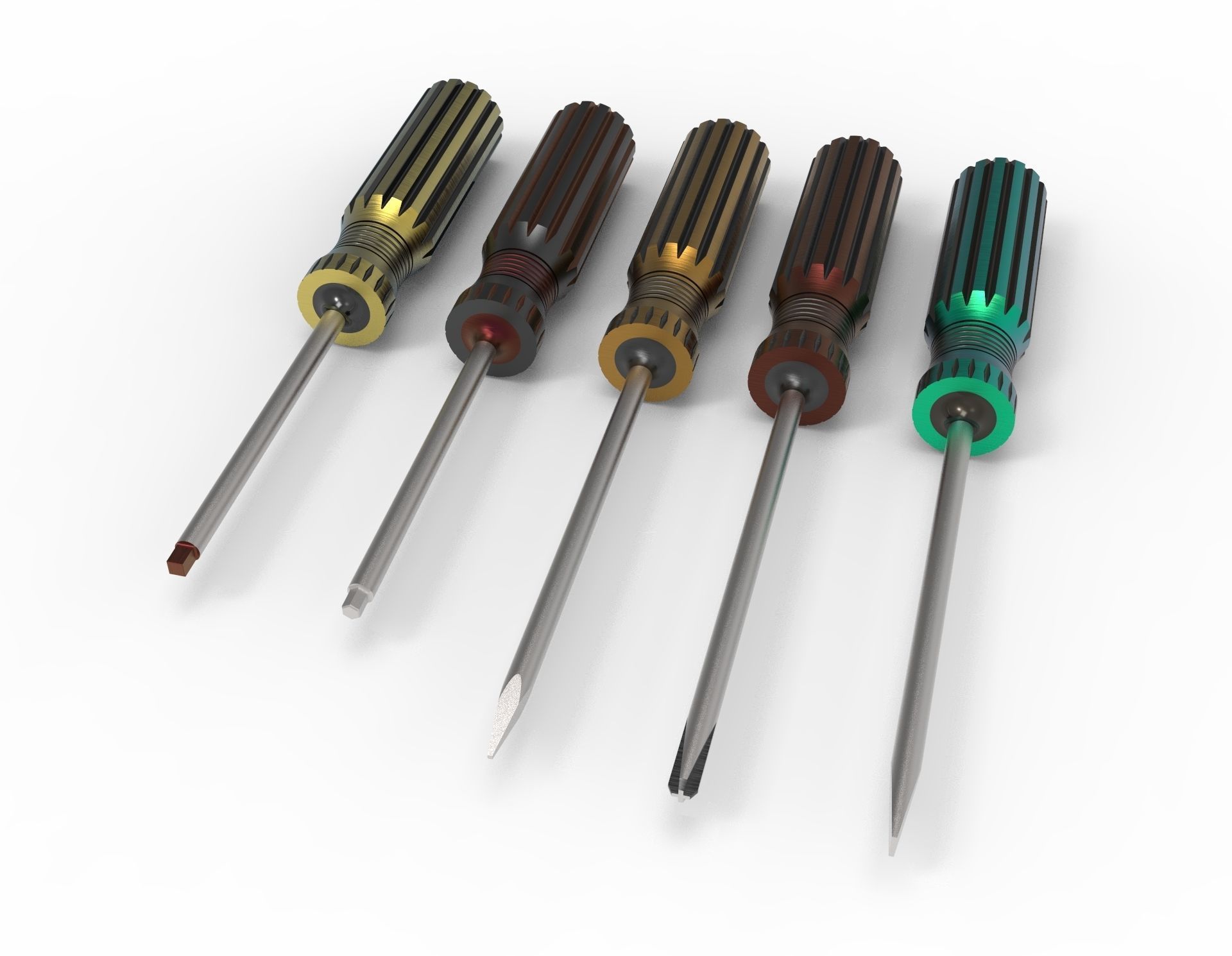 Screwdriver Set 3D model_9