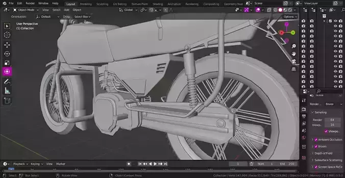 Motorbike honda motorcycle