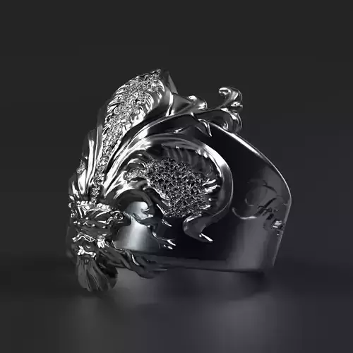 Lily of Florence Ring 3D print model