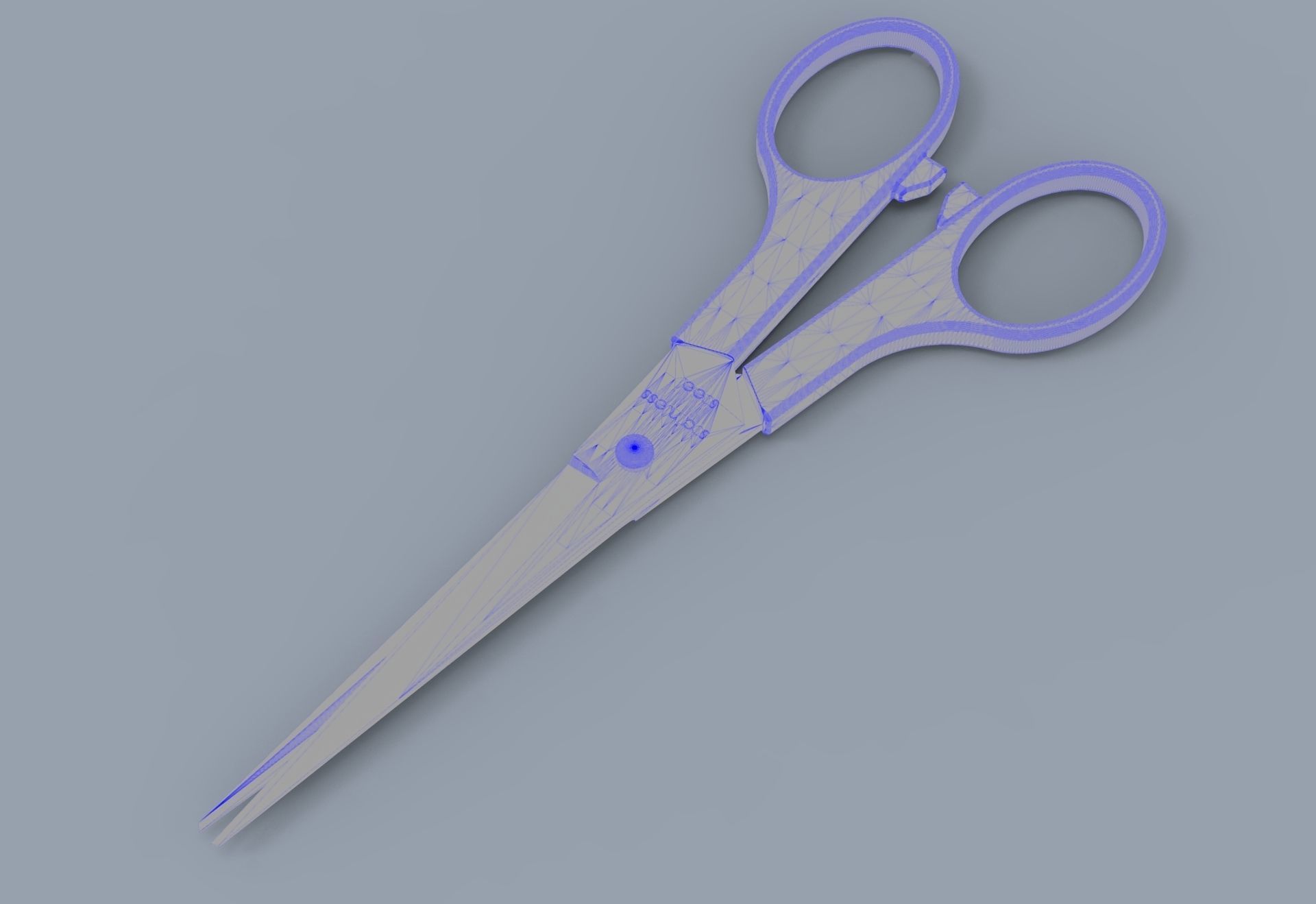 Scissor pair of scissors 3D model_9