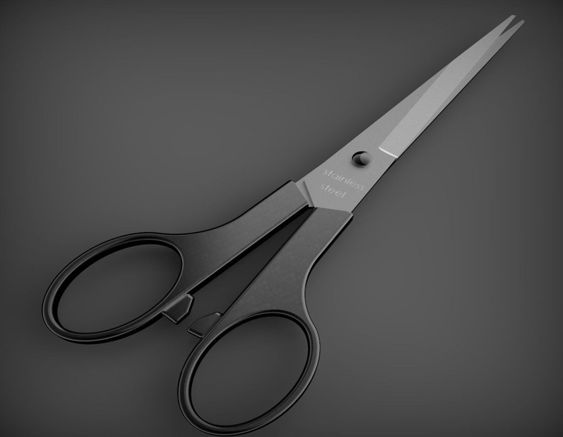Scissor pair of scissors 3D model_1