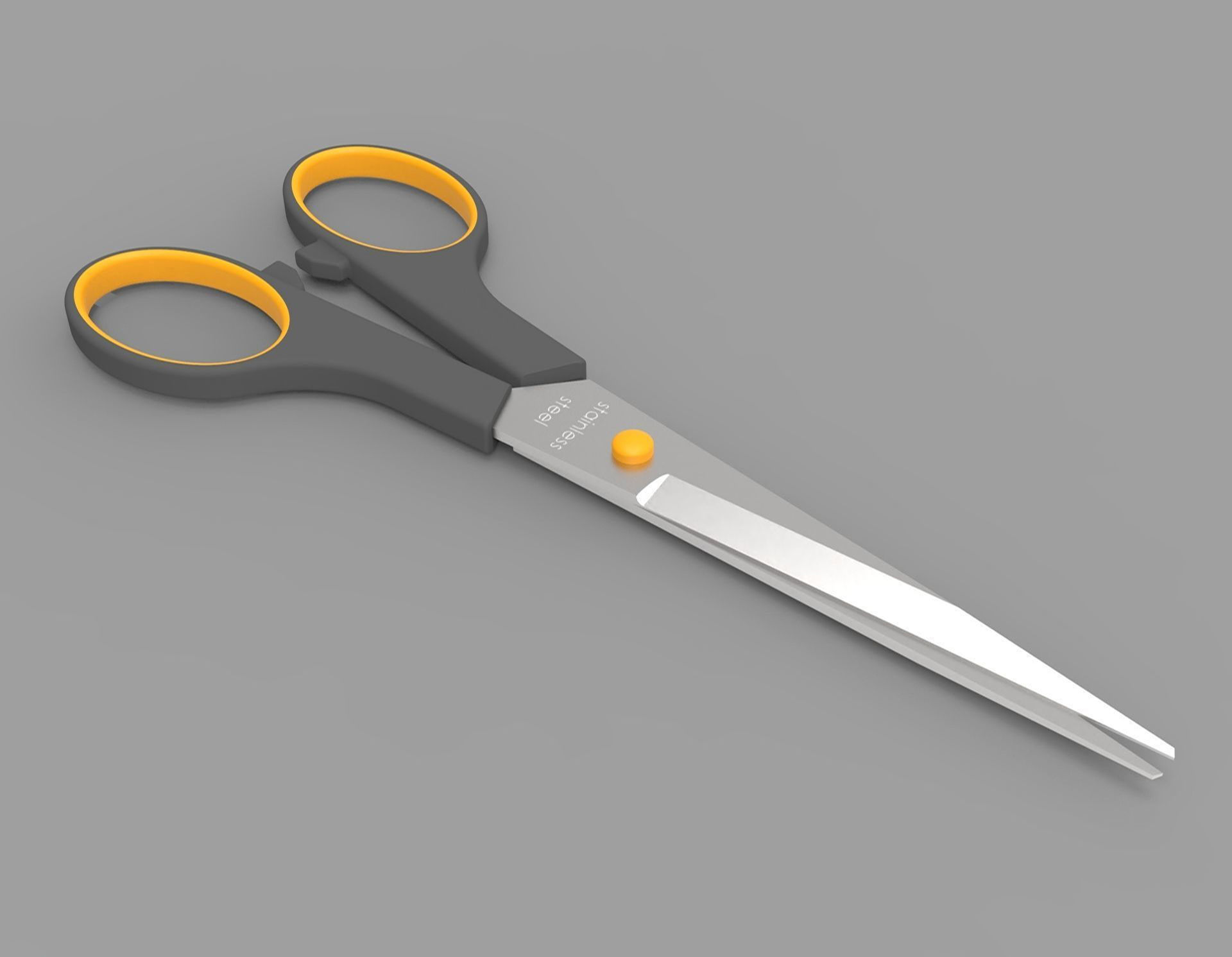 Scissor pair of scissors 3D model_7
