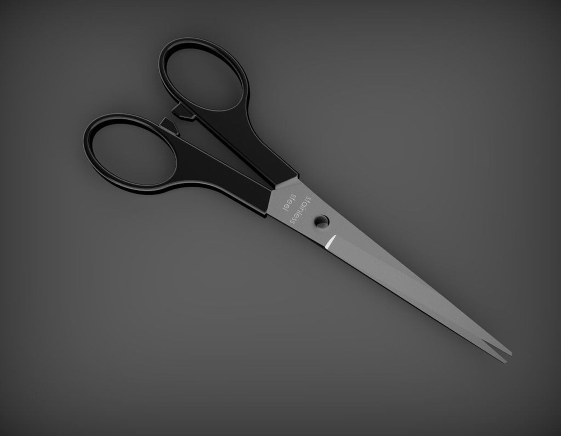 Scissor pair of scissors 3D model_2