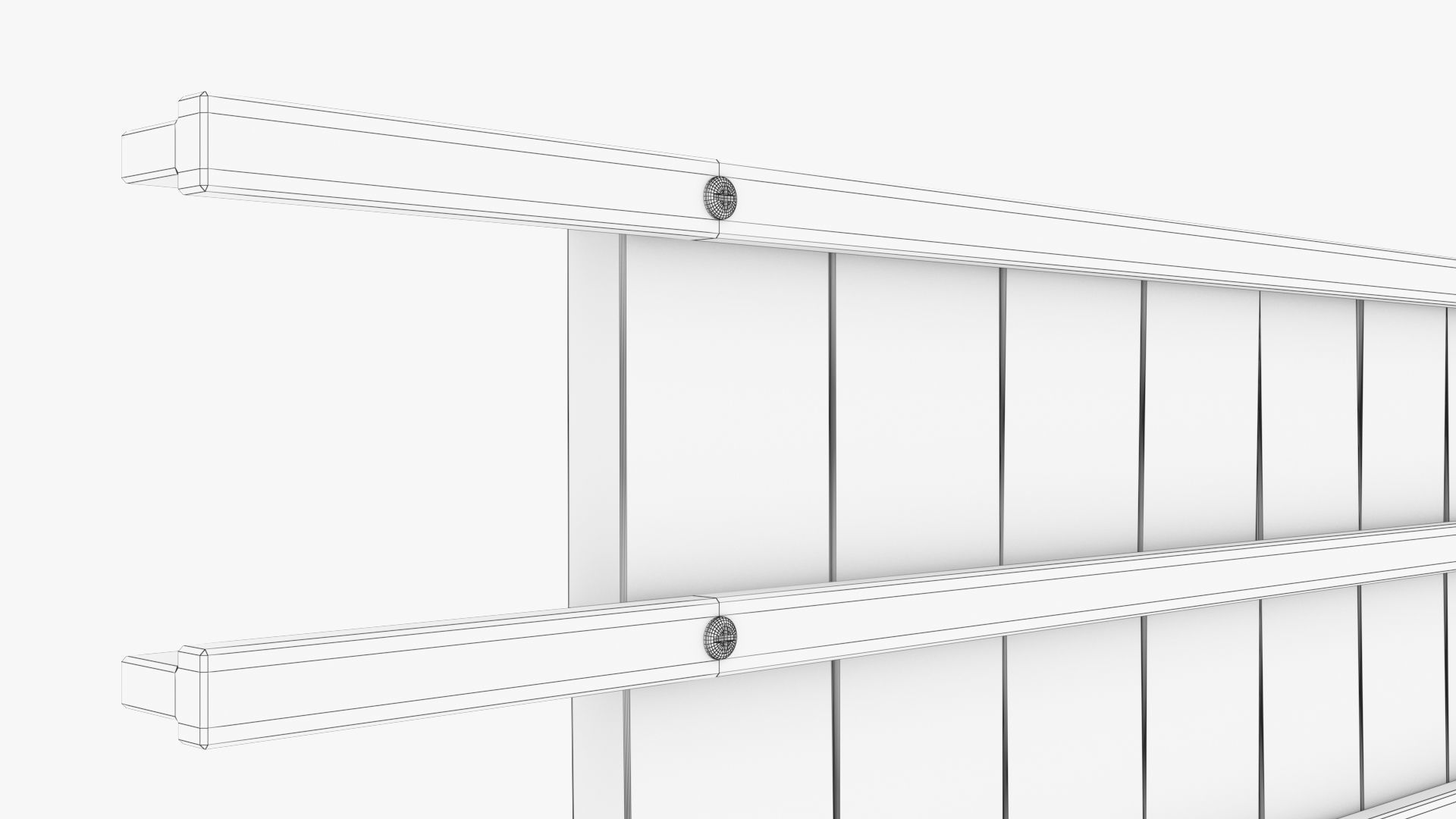 Wooden Letter Board coffee and bakery menu Low-poly 3D model_12