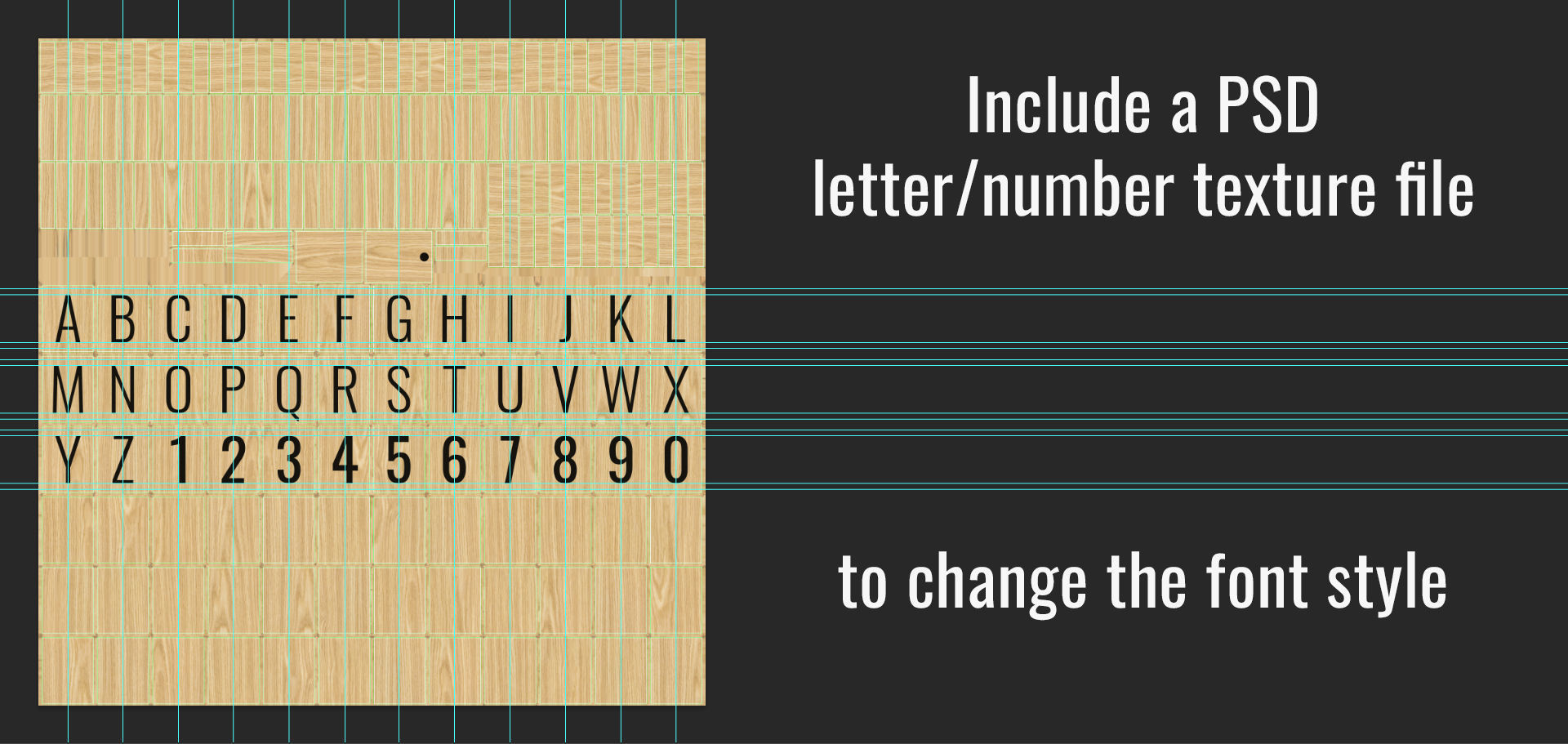 Wooden Letter Board coffee and bakery menu Low-poly 3D model_11