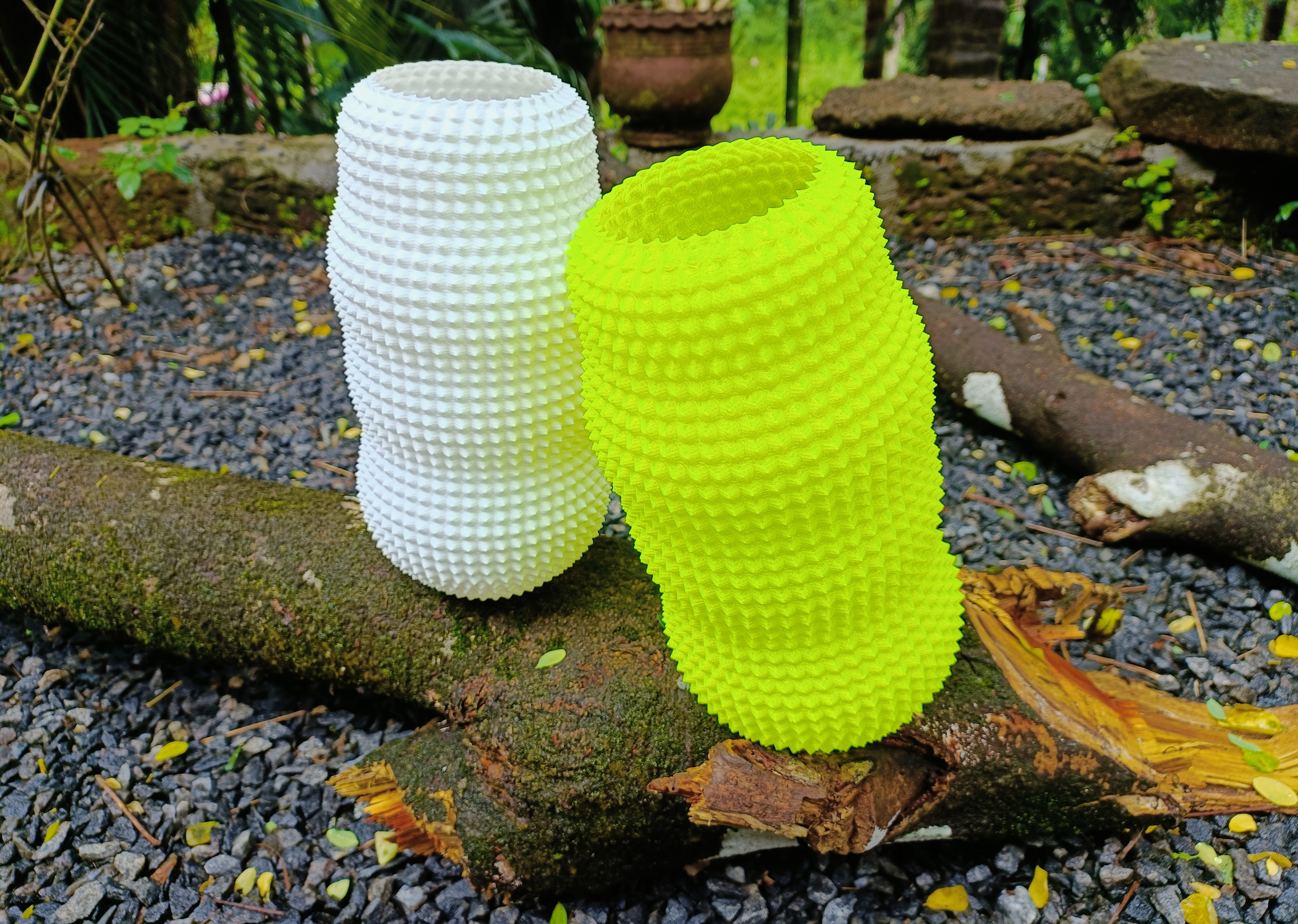 Jackfruit Vase V005 3D print model_3