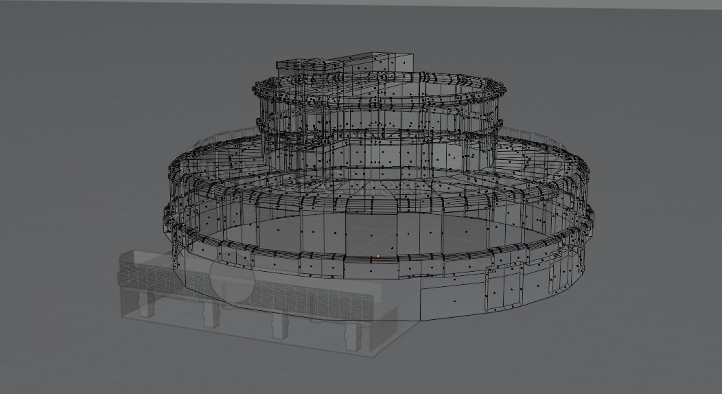 Castle Moor Cinema Free Model with Textures Free 3D model_3