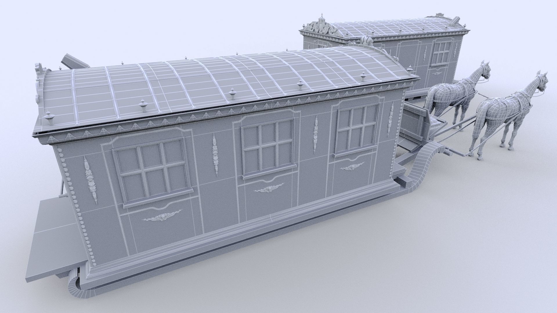 Saled Catherine II Low-poly 3D model_6