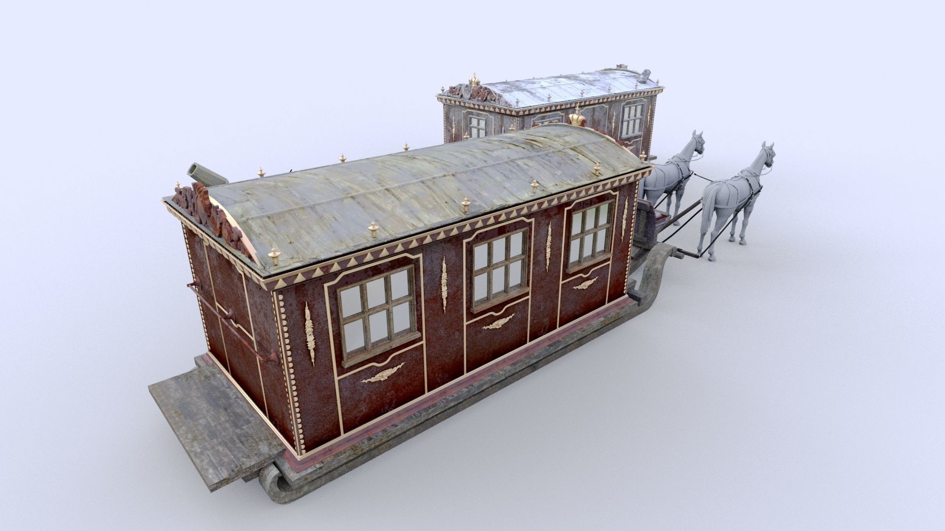 Saled Catherine II Low-poly 3D model_1