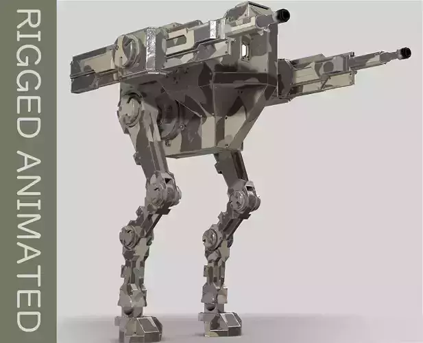 Mech 08 - Harpy Low-poly 3D model