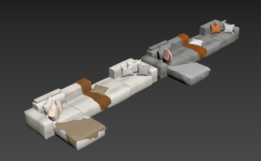Vitra Soft Modular Sofa 3D model_16
