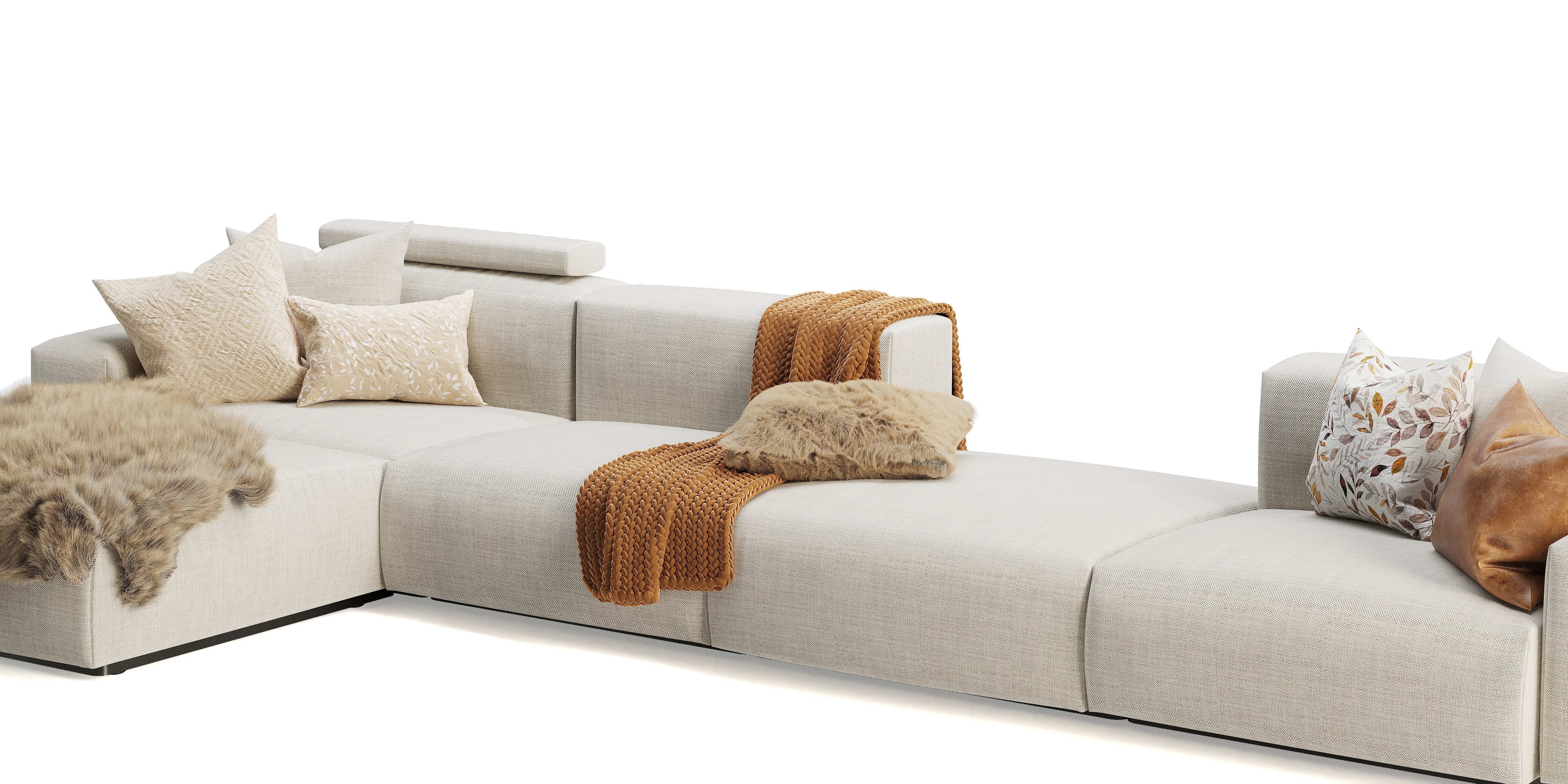 Vitra Soft Modular Sofa 3D model_8