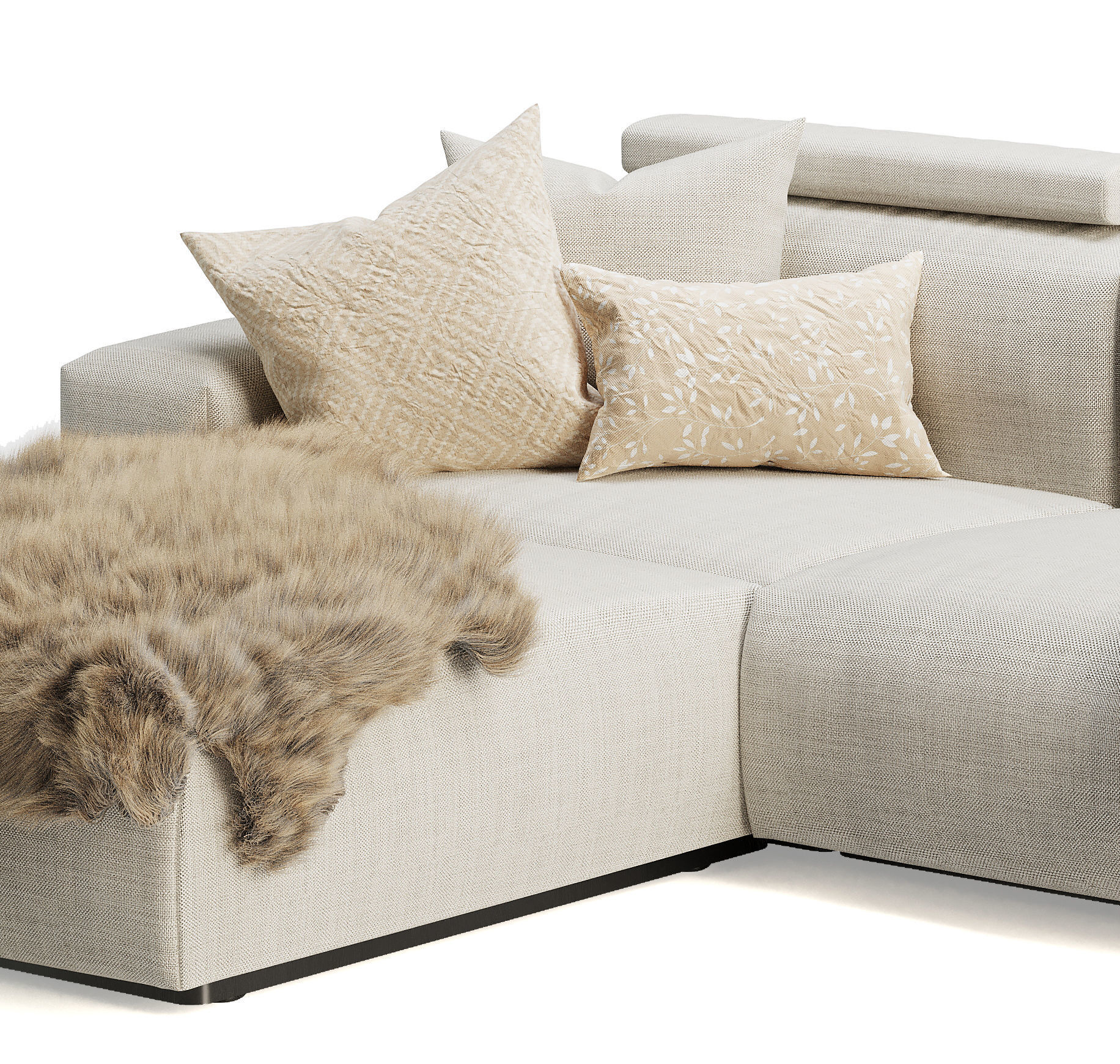 Vitra Soft Modular Sofa 3D model_6