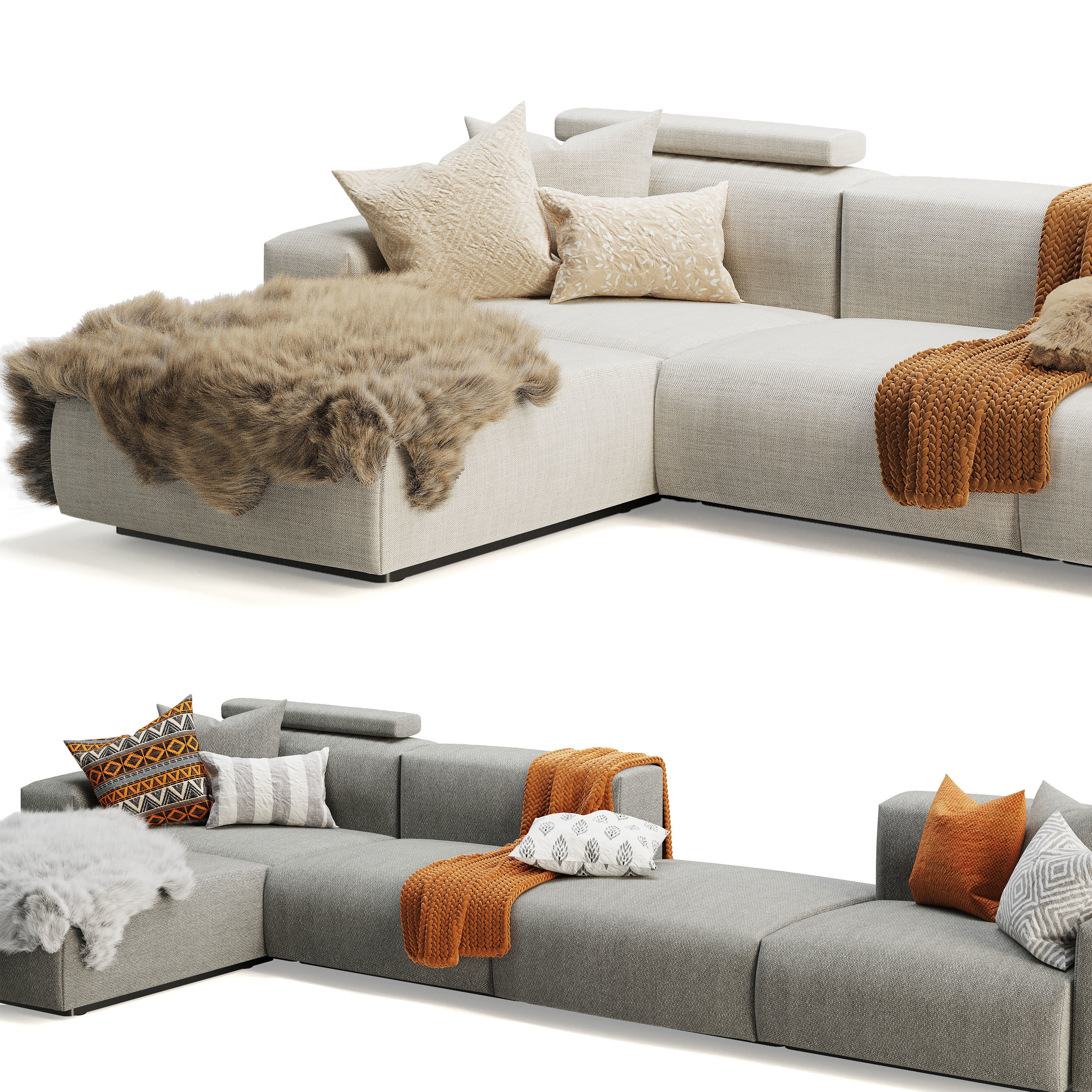 Vitra Soft Modular Sofa 3D model_3