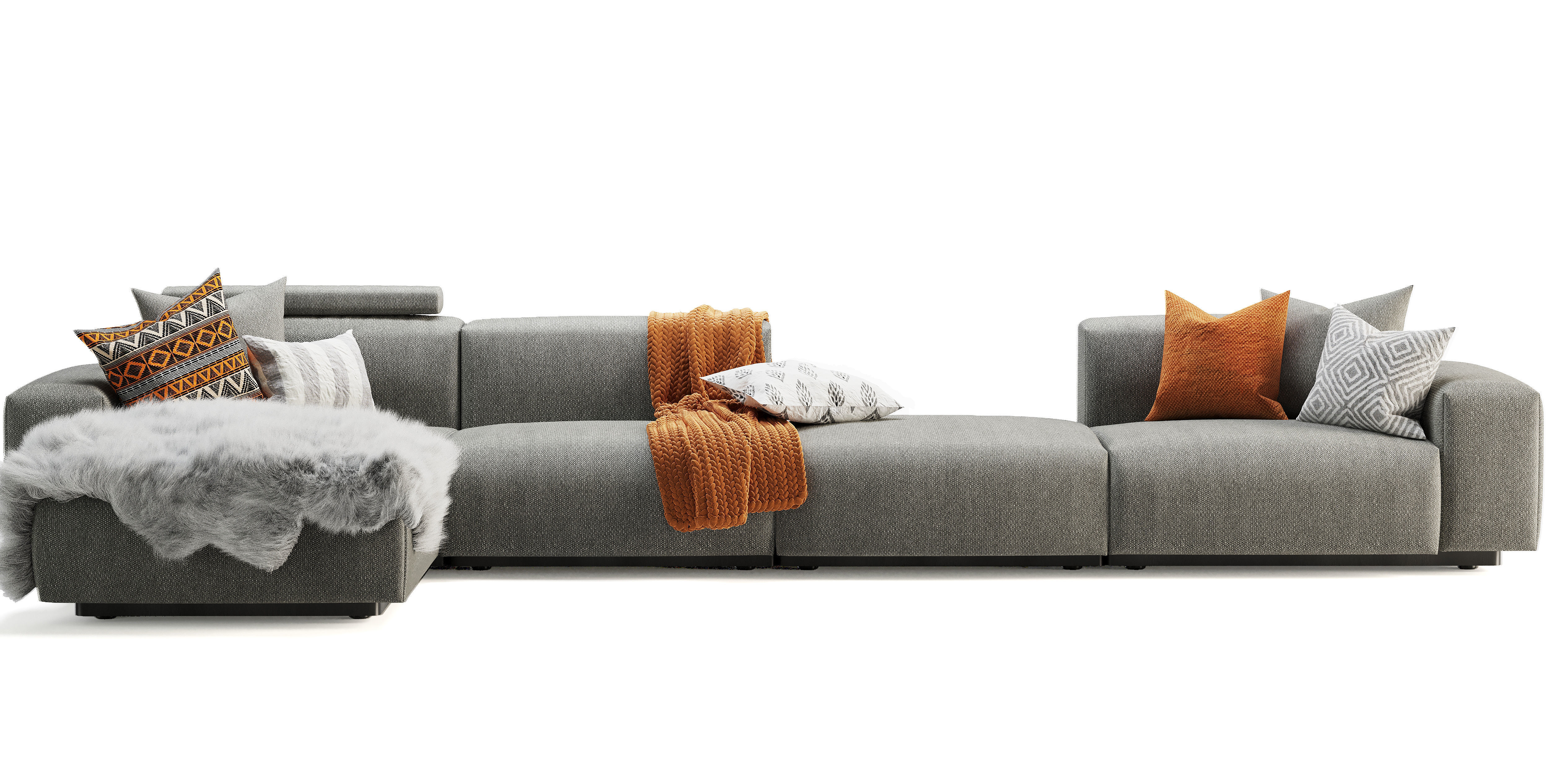 Vitra Soft Modular Sofa 3D model_12