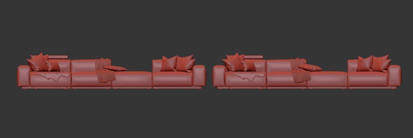 Vitra Soft Modular Sofa 3D model_19