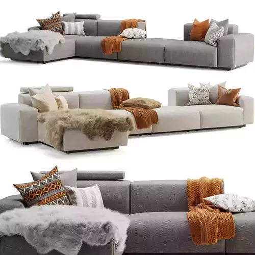 Vitra Soft Modular Sofa 3D model