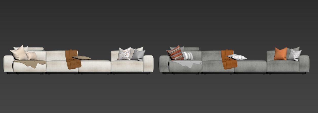 Vitra Soft Modular Sofa 3D model_15