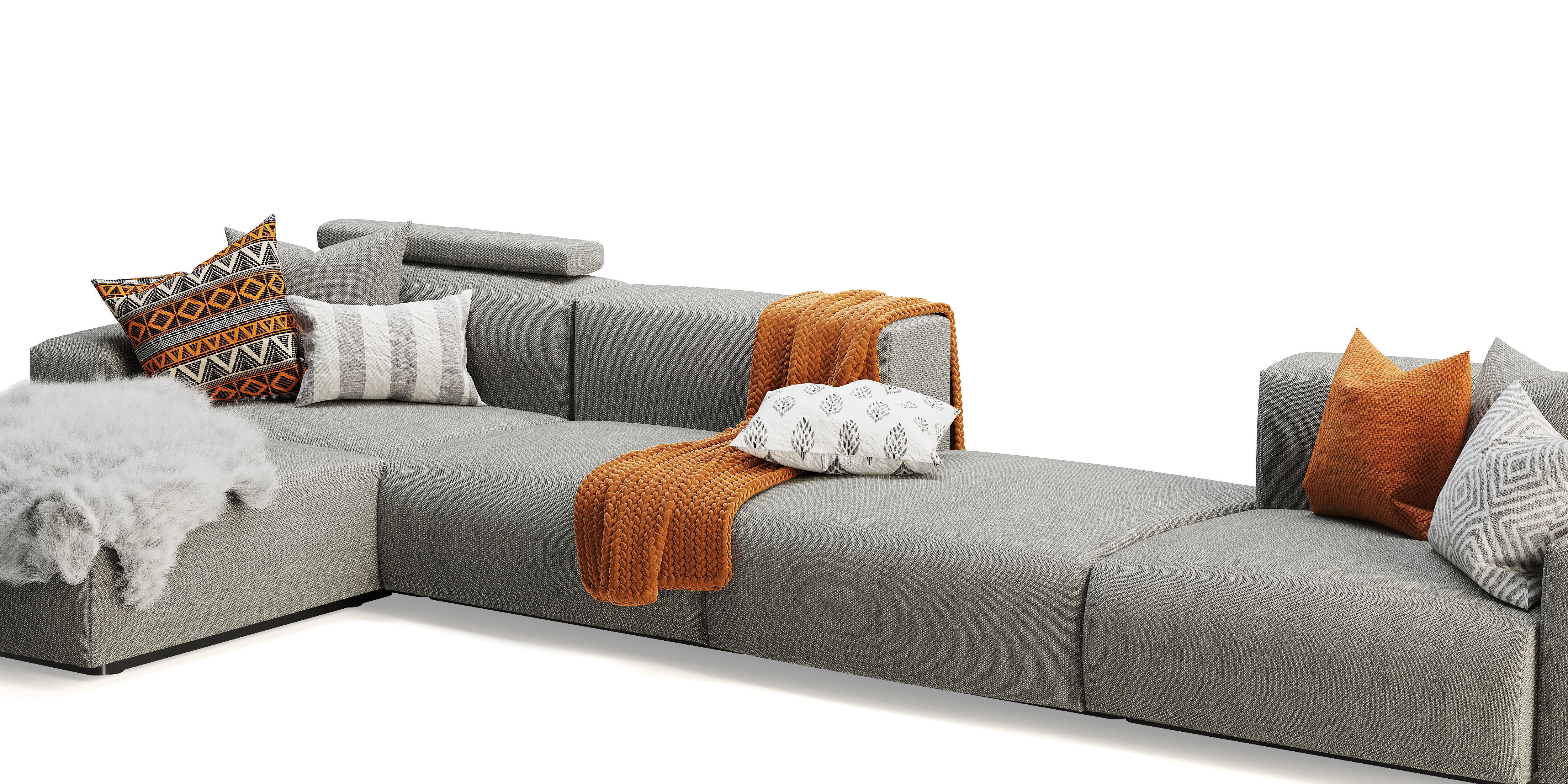 Vitra Soft Modular Sofa 3D model_7