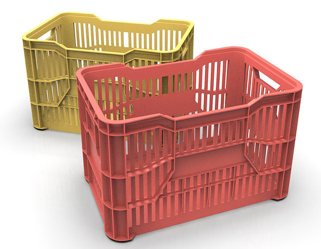 Plastic Crate 3D model