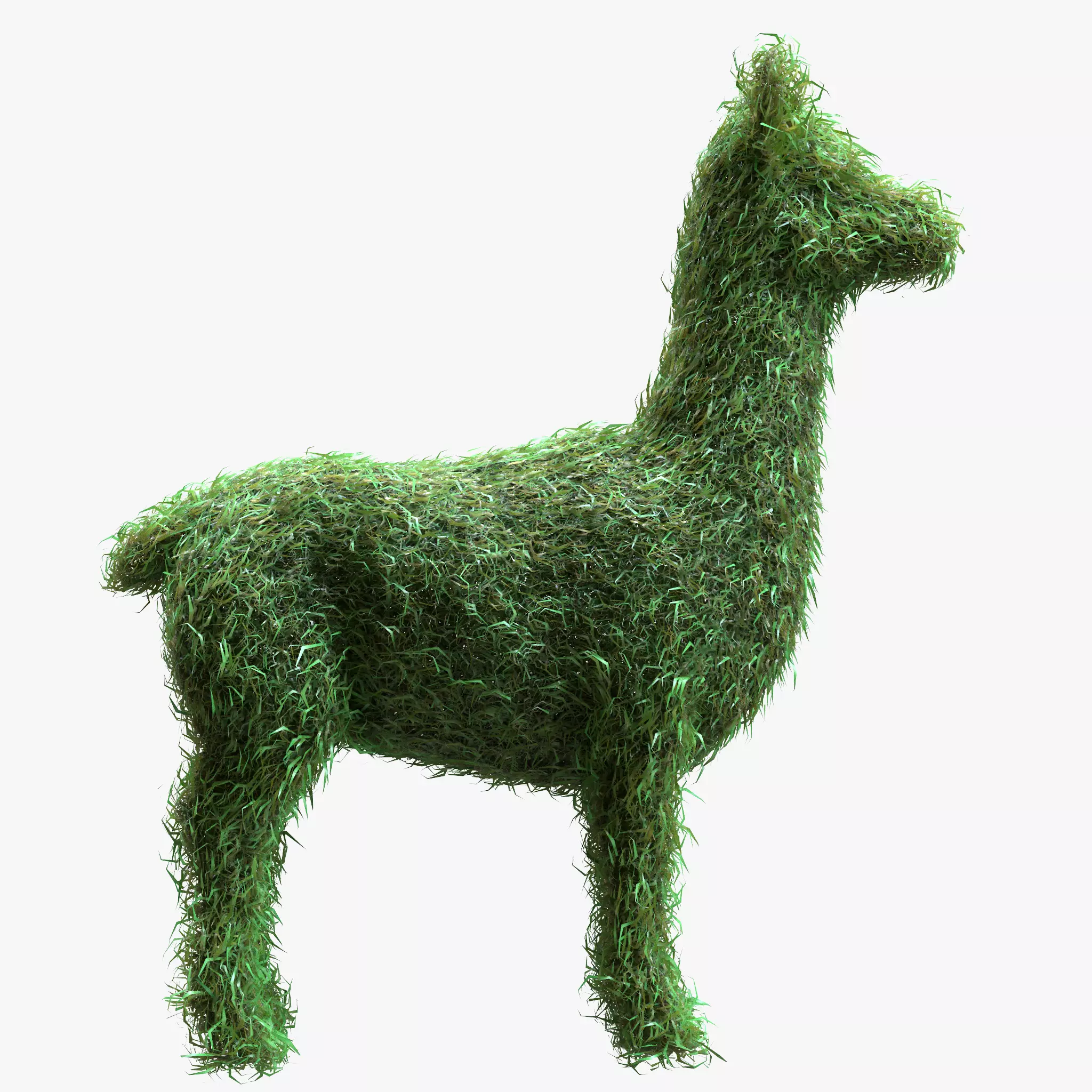 Topiary Garden Sculptures Alpaca 3D model