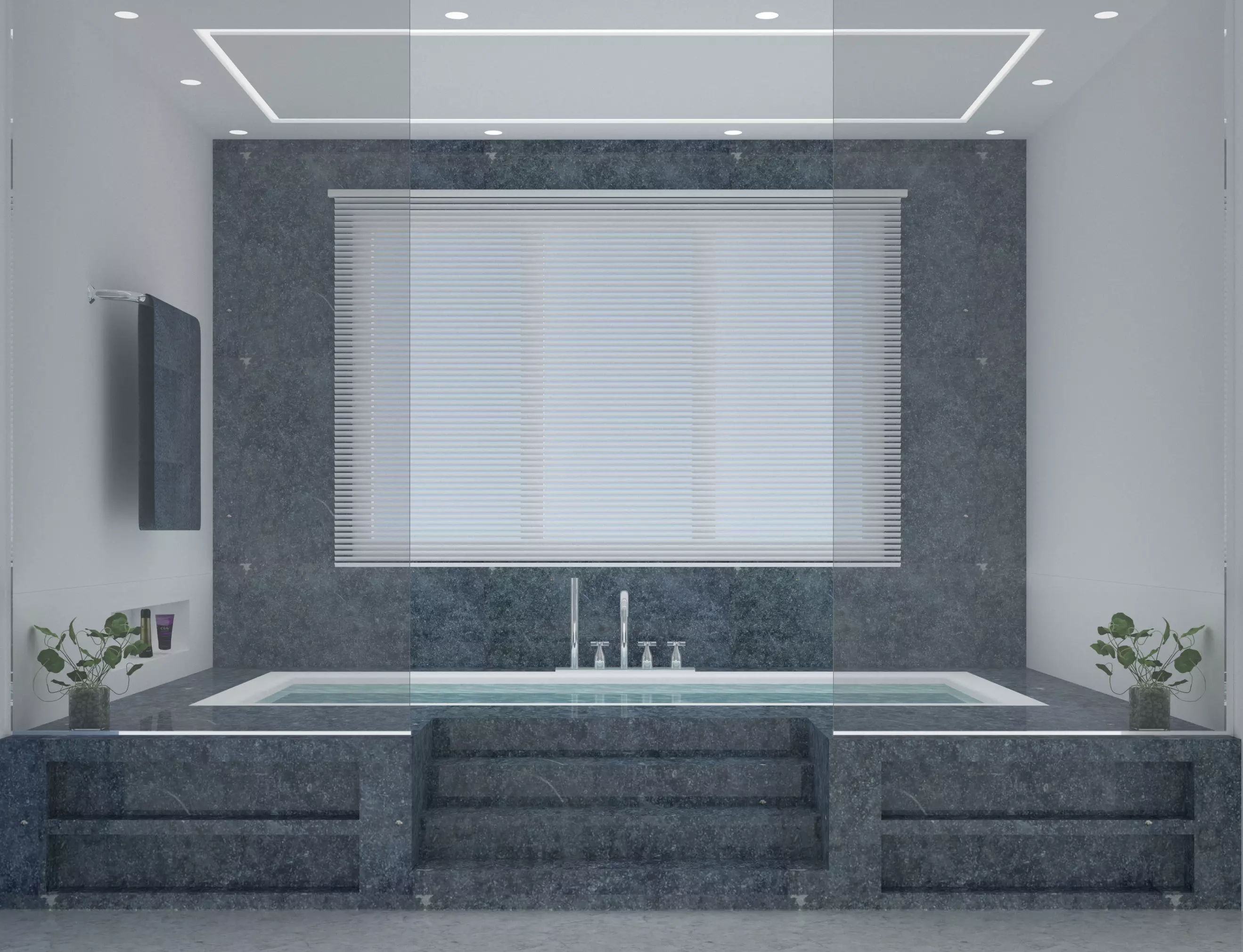 Bathtub Design Low-poly 3D model_0