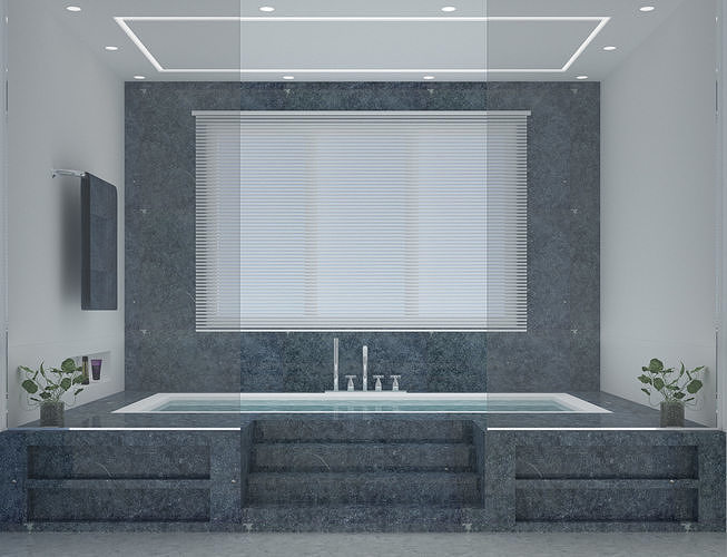 Bathtub Design  Low-poly 3D model