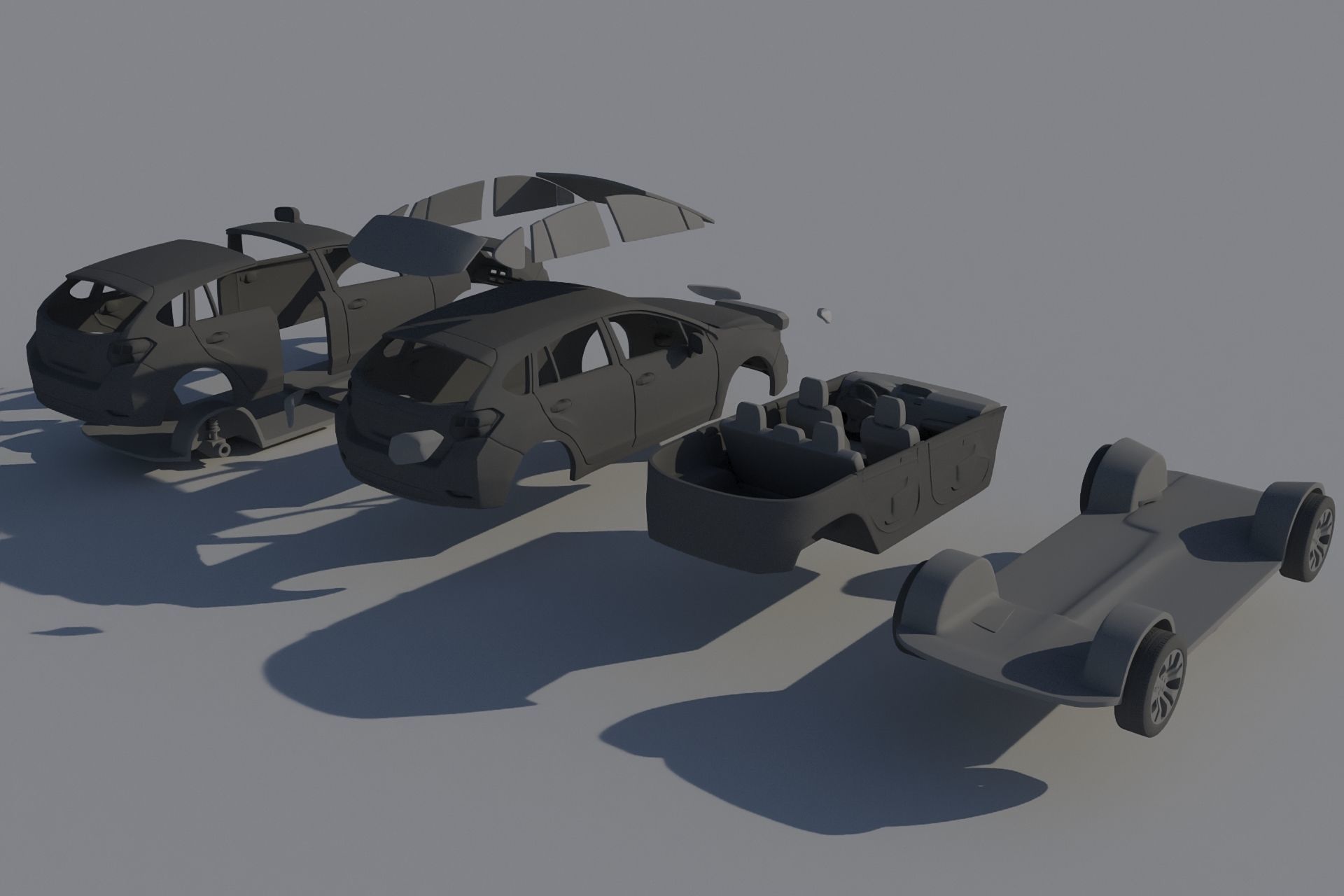 Subaru Impreza 2013 Hatchback  3D print model_14