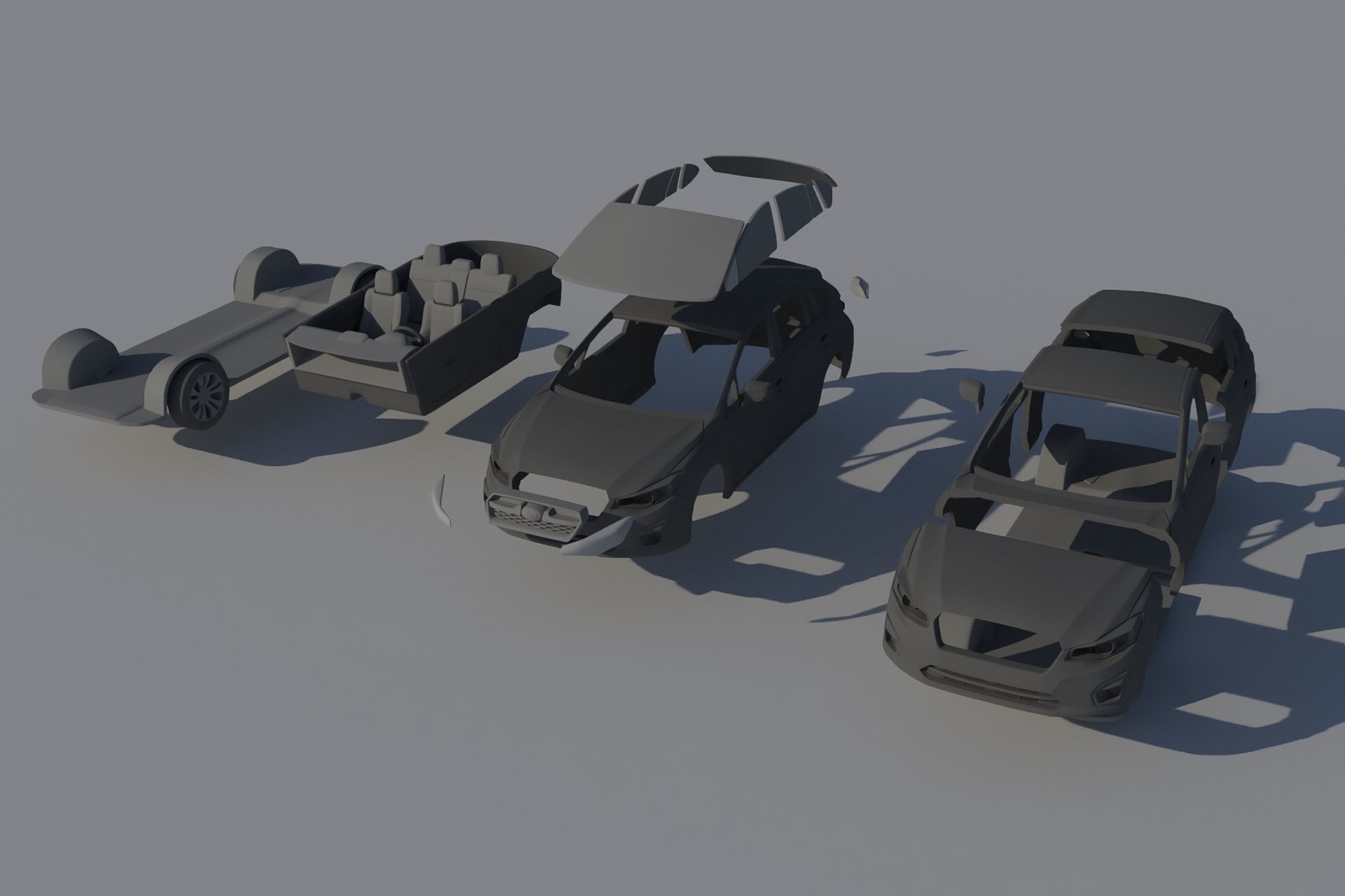 Subaru Impreza 2013 Hatchback  3D print model_12